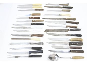 Mixed Lot Of 27 Various Kitchen Knives