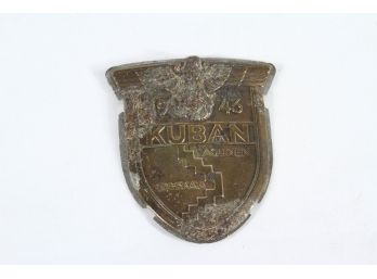 WWII 1943 Kuban Nazi German Shield