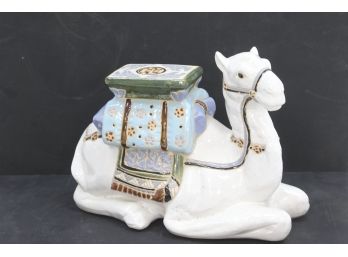Large Ceramic Camel Plant Stand Garden Table