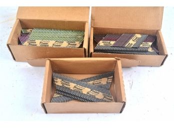 Lot Of 3 Boxes Of Paslode Framing Nails - Various Lenght And Type