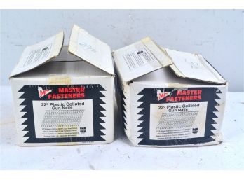 Two Boxes  Of Master Fastener Galvanized Coated Nails