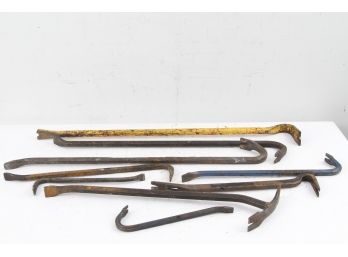 Assorted Crowbars Various Sizes