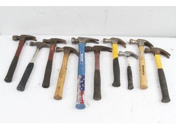 Group Of 10 Assorted Framing Hammers