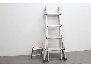 17 Foot Type 1A Multitask Ladder 23 Configurations W/ Little Giant Work Platform