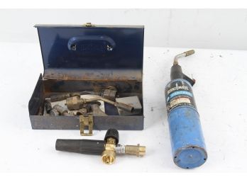 Propane Torch Or Parts With Assorted Tips