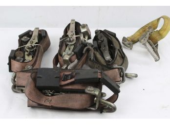 Group Of 5  Assorted Heavy Duty Load Straps