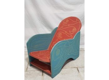 1959 Home Made Folk Art Nautical Childs Chair