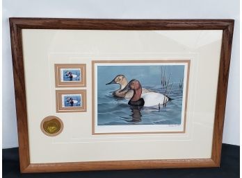 Signed Print Of Artist Tom Hirata Painting Used For The North Carolina Waterfowl Stamp