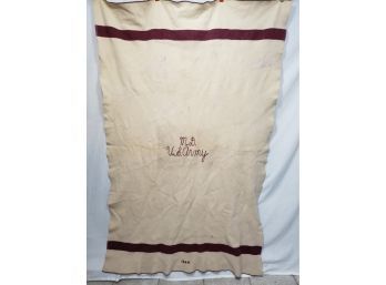 M.D. US Army 1944 Medical Wool Blanket