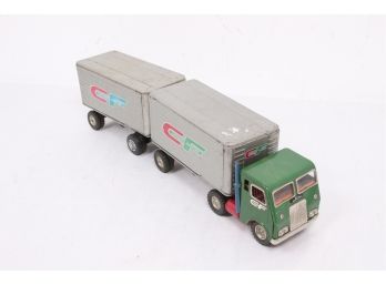 Consolidated Freightways Toy Metal Tandem Tractor Trailer