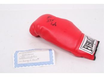 Autographed Boxing Glove - Al 'Ice' Cole - With COA
