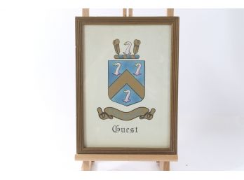 Framed Coat Of Arms Painting