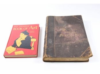 Two Art Books Selections In Modern Art 1885-1886 And Rainbow Book Of Art 1st Edition 1956