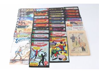 Group Of 36 Comic Books, Amazing Spider-Man, Buffy And More