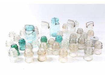 Glass Electrical Insulators And Canning Jars