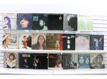 Group Of Vintage Vinyl LP Records - Joan Baez, Grand Funk, Barbra Streisand, Lena Horne & More