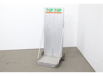 7-Up Wheeled Display - Slotted For Shelf Supports
