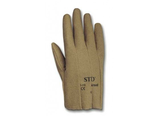 Ansell STD 1-114 Vinyl Coated Glove, Cut Resistant, Cut And Sewn Coated  Interlock Knit Liner (13 Doz. Pairs)