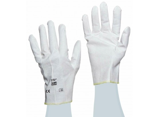 Ansell STD 1-124 Vinyl Glove, Cut Resistant, Cut And Sewn Coated On Interlock Knit Liner  (40 Dozen Pairs)