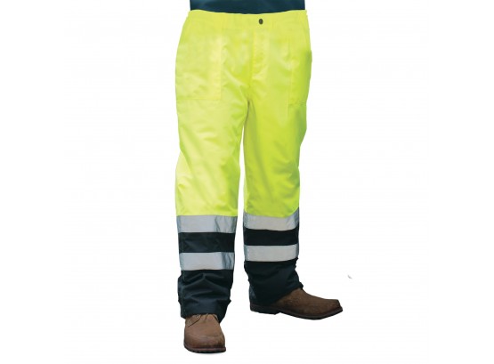 ERB Safety Products Aware Wear Lime Lined Rain Pants