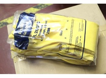 Ansell FL200 Flock-Lined Latex Gloves 00-298  84 Pairs  Size 10  (84 Pairs)