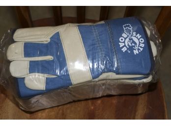 MCR Safety Memphis Snort-N-Boar 1925 Premium Grain Pigskin Leather Palm 2.5' Rubberized Safety Cuff Gloves