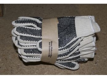 PIP 37-C112PDD Seamless Knit Cotton / Polyester Glove With Double Sided PVC Dense Dot Grip 7 Gauge