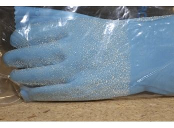MCR Safety Memphis 6852 Blue Grit Rubber Coated Gloves - Interlock Lined - Textured Grip (48 Pairs)