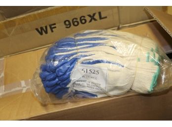 Blue Coated Palm String Knit Gloves Style 966  (432 Pairs)
