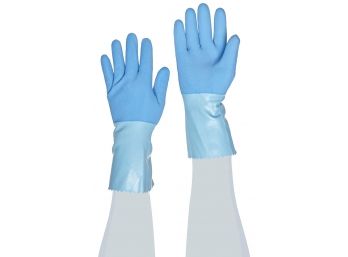 Mapa® Blue-Grip™ LL301 Etched Finish Latex Gloves W/Pinked Cuff  (8 Dozen Pairs Size 9-XL