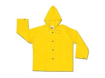 MCR Safety River City Garments 300JHL - Wizard Rain Jacket - Large, Yellow, Nylon/PVC, Snaps Closure (qty 12)