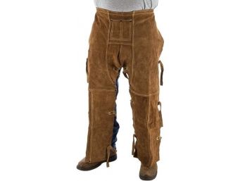 Majestic 6150 Chaps, Split Cowhide, Riveted, Kevlar Sewn, 40 Inch Welding  (Qty 8)