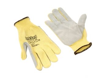 Honeywell Junk Yard Dog® Kevlar Premium Leather Palm Gloves, Mens Size (60 Pairs)