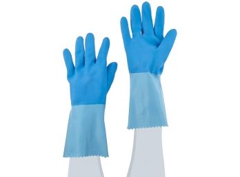MAPA Blue-Grip LL-301 Natural Latex Heavyweight Glove, Chemical Resistant, 12' Length (15-1/2 Dozen Pairs)