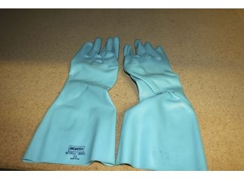 North LA-254-EB Nitile / Latex Industrial Gloves  (13 Dozen Pairs)