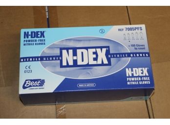 Showa Best N-Dex 7005PF Powder Free Nitrile Exam Gloves  (4100 Gloves)