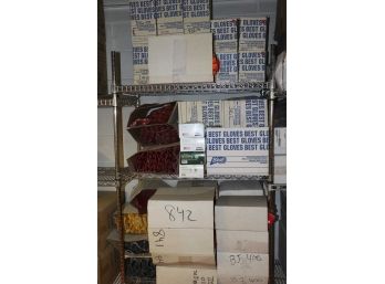 Large Assortemnt Of Gloves By Best, Bemac Etc. Contents Of Shelves  (Shelves Not Included)