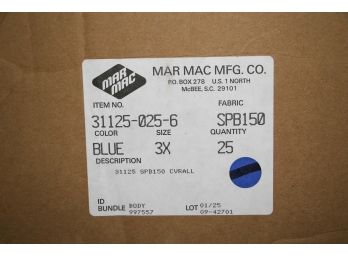 MarMac SPB150 Blue Disposable Coveralls  (qty 125)