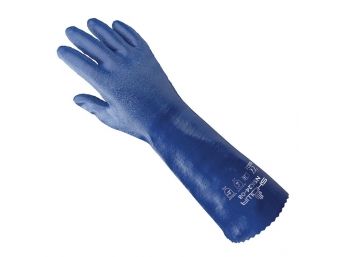 SHOWA NSK24 Blue 14-in Rough Finish Nitrile Gloves