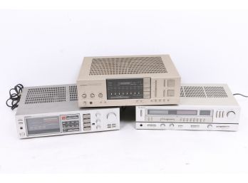 Lot Of 3 Stereo Receivers From Technics Pioneer Onkyo Model Numbers Shown In Pictures