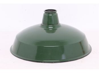 Vintage Green Enamel Industrial Lamp Shade 14' Diameter