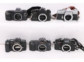 Lot Of Vintage Camera Including Minolta Canon Ricoh