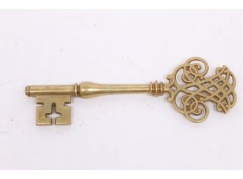 Vintage Virginia Metalcrafters Brass Thomas Jefferson Cipher Skeleton Key