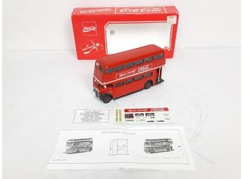 Vintage Solido Hartoy Coca-Cola Die Cast Metal Double-decker Bus In Original Box Made In 1979 France