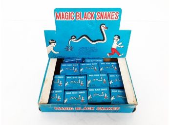 Vintage Magic Black Snakes Fireworks-24 Packets In Original Box NOS Taiwan
