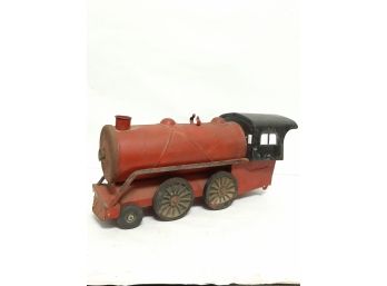 Vintage COR-COR Toys Pressed Steel 19 Inch Locomotive Extremely Rare Made In USA 1920