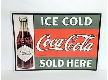 1993 Metal Coca-cola 16' X 11.25' Advertising Sign Very Good Condition