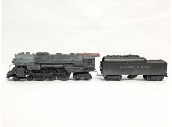 Lionel 789 Baimore & Ohio O Gauge Locomotive & Tender VG COND 20' Long