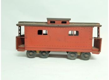 Vintage 1920's COR-COR Toys Pressed Steel 17 Inch Caboose Extremely Rare Made In USA Original