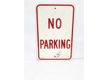 Vintage Metal No Parking Sign Allstate Sign And Plaque Corporation GR-70 12' X 18'